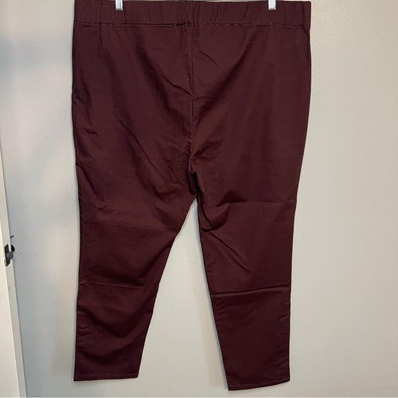 NEW Soft surroundings Womens Pull On Jeans Plus Sz 2X Waistband Snap Brown - Picture 7 of 8